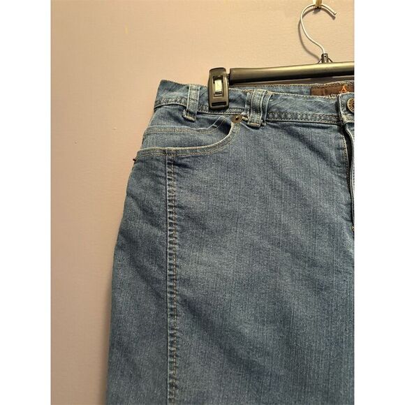 Ashley Stewart Women's Denim Capris Blue Size 16 Casual Culotte Style - Picture 3 of 10